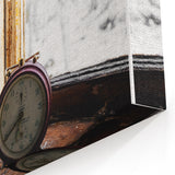 Timeless Moment - Vintage Clock Rustic Art Print