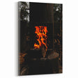 Vivid Flames - Rustic Fire Pit Art Print