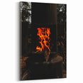 Vivid Flames - Rustic Fire Pit Art Print
