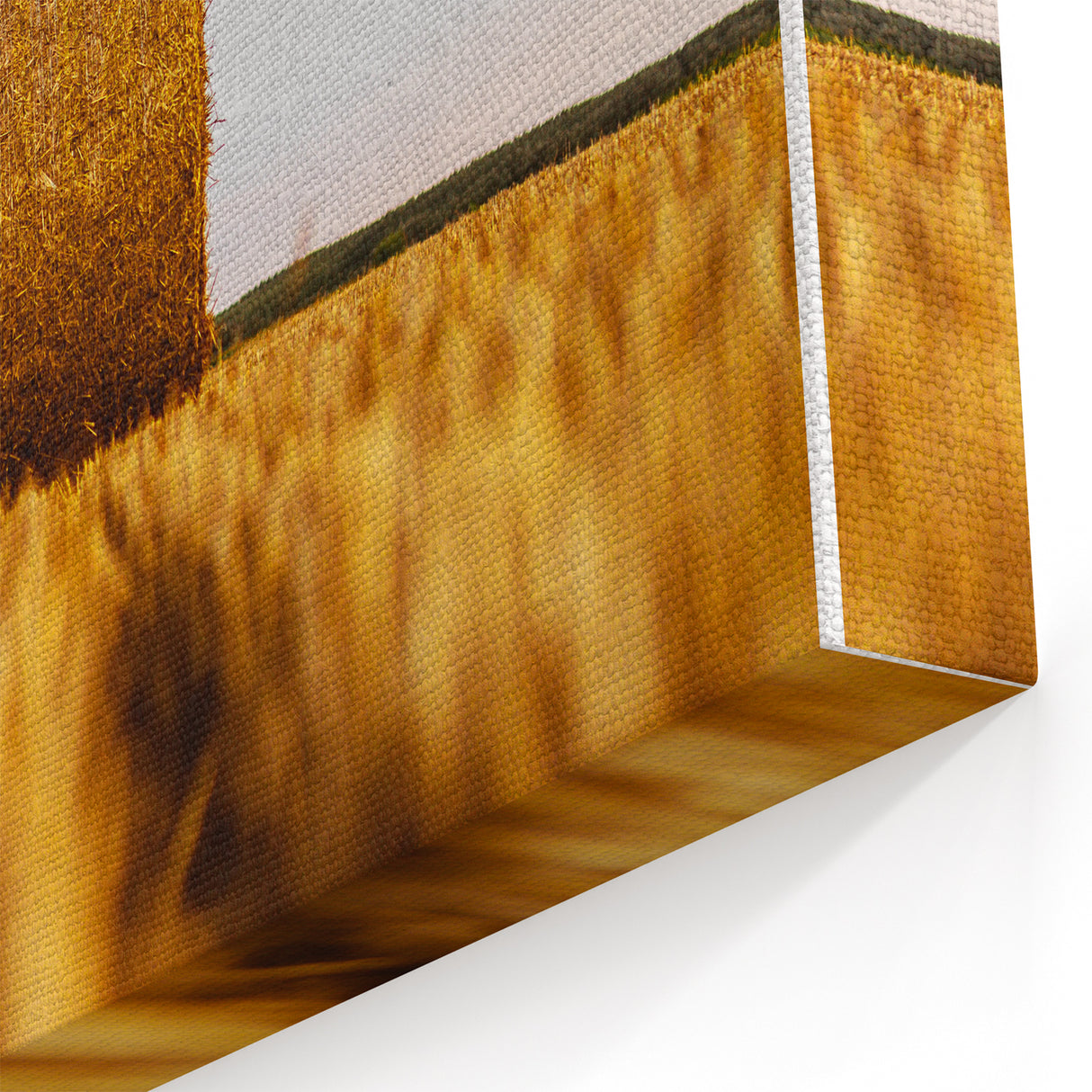 Golden Harvest - Rustic Hay Bale Art Print