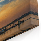 Memphis Wall Art - Tennessee Skyline Canvas with Scenic River Views
