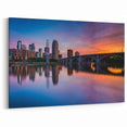 Minnesota Scenery Wall Decor – Minneapolis Skyline Sunset Reflections