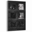 Rustic Wall Art: Black & White Wooden Lattice – Farmhouse Decor Print"