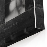 Rustic Wall Art: Black & White Wooden Lattice – Farmhouse Decor Print"