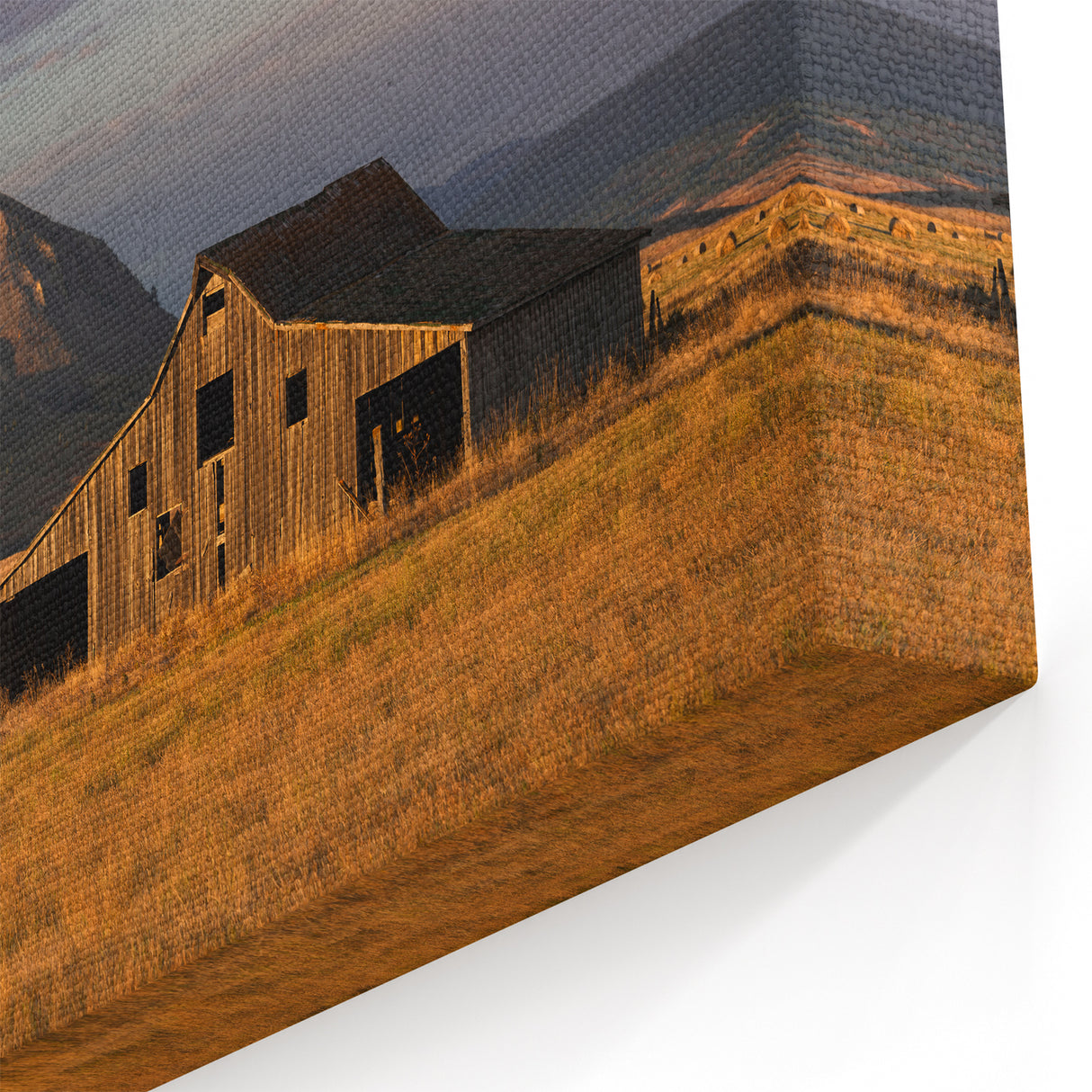 Stunning South Dakota Wall Art - Rustic Barn and Black Hills Scenic Canvas