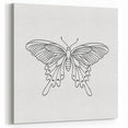 Bohemian Wall Art | Butterfly Boho Decor Canvas | Eclectic Art Print