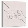 Bohemian Wall Art | Romantic Boho Hand Sketch Decor Canvas | Eclectic Art Print