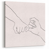 Bohemian Wall Art | Romantic Boho Hand Sketch Decor Canvas | Eclectic Art Print