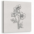 Bohemian Wall Art | Elegant Floral Boho Decor Canvas | Eclectic Art Print