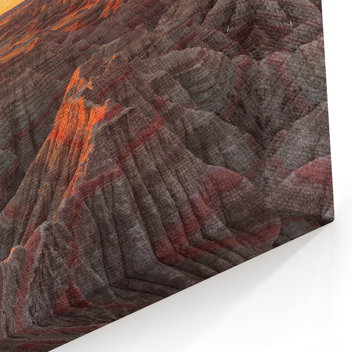 National Park Prints - Sunset Over Badlands South Dakota Landscape Art