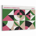 Bohemian Wall Art | Bold Bauhaus Geometric Boho Decor Canvas | Eclectic Art Print