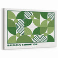 Bohemian Wall Art | Green Bauhaus Geometric Boho Canvas | Eclectic Art Print