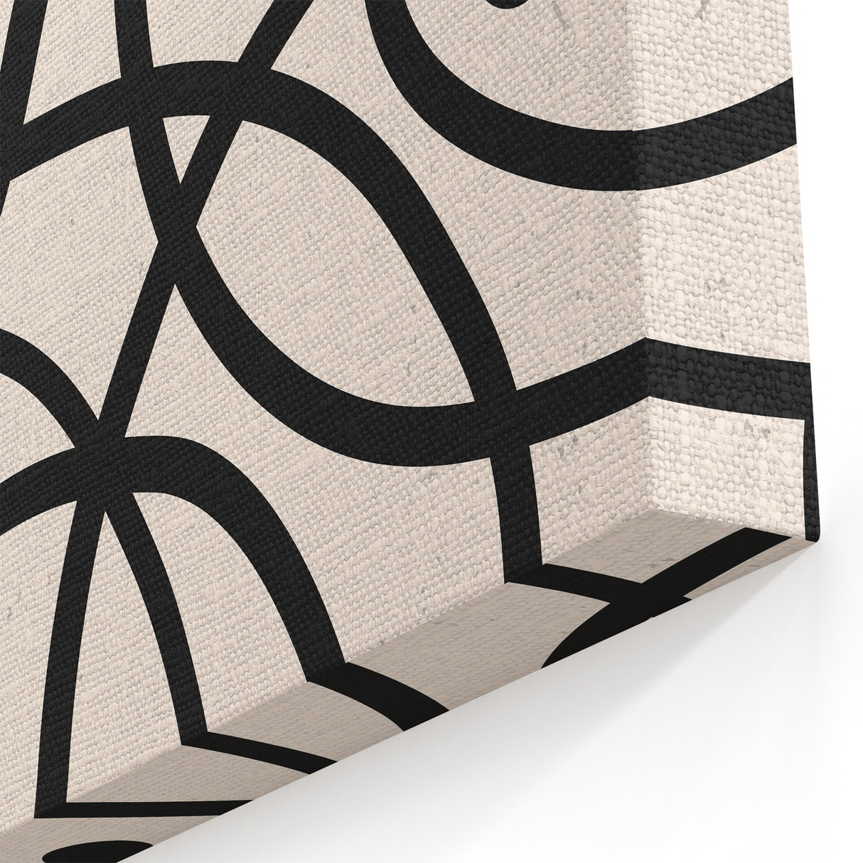 Bohemian Wall Art | Abstract Black Line Boho Canvas | Eclectic Art Print