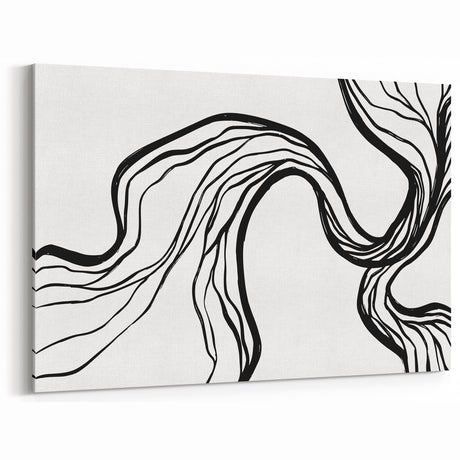 Bohemian Wall Art - Eclectic Boho Decor Canvas in Artistic Flowing Style