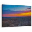 South Dakota Wall Art - Vibrant Sunset Over Badlands National Park Print