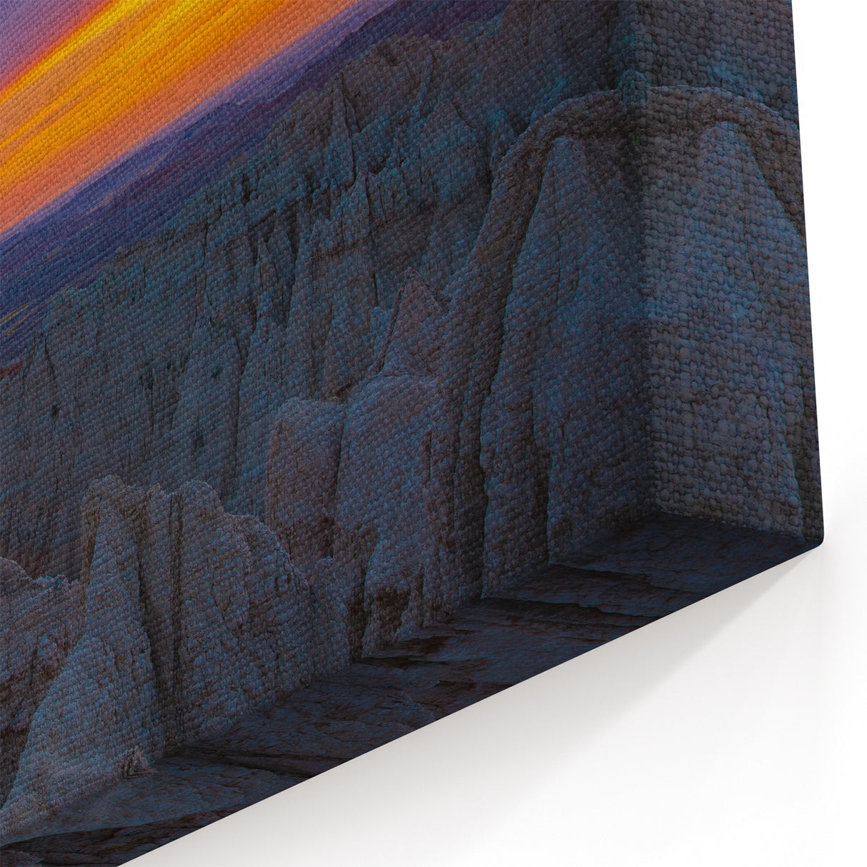 South Dakota Wall Art - Vibrant Sunset Over Badlands National Park Print