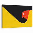 Boho Chic Wall Hanging - Bold Abstract Bohemian Art in Red and Yellow