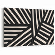 Boho Wall Decor - Modern Black and White Abstract Bohemian Canvas