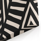 Boho Wall Decor - Modern Black and White Abstract Bohemian Canvas