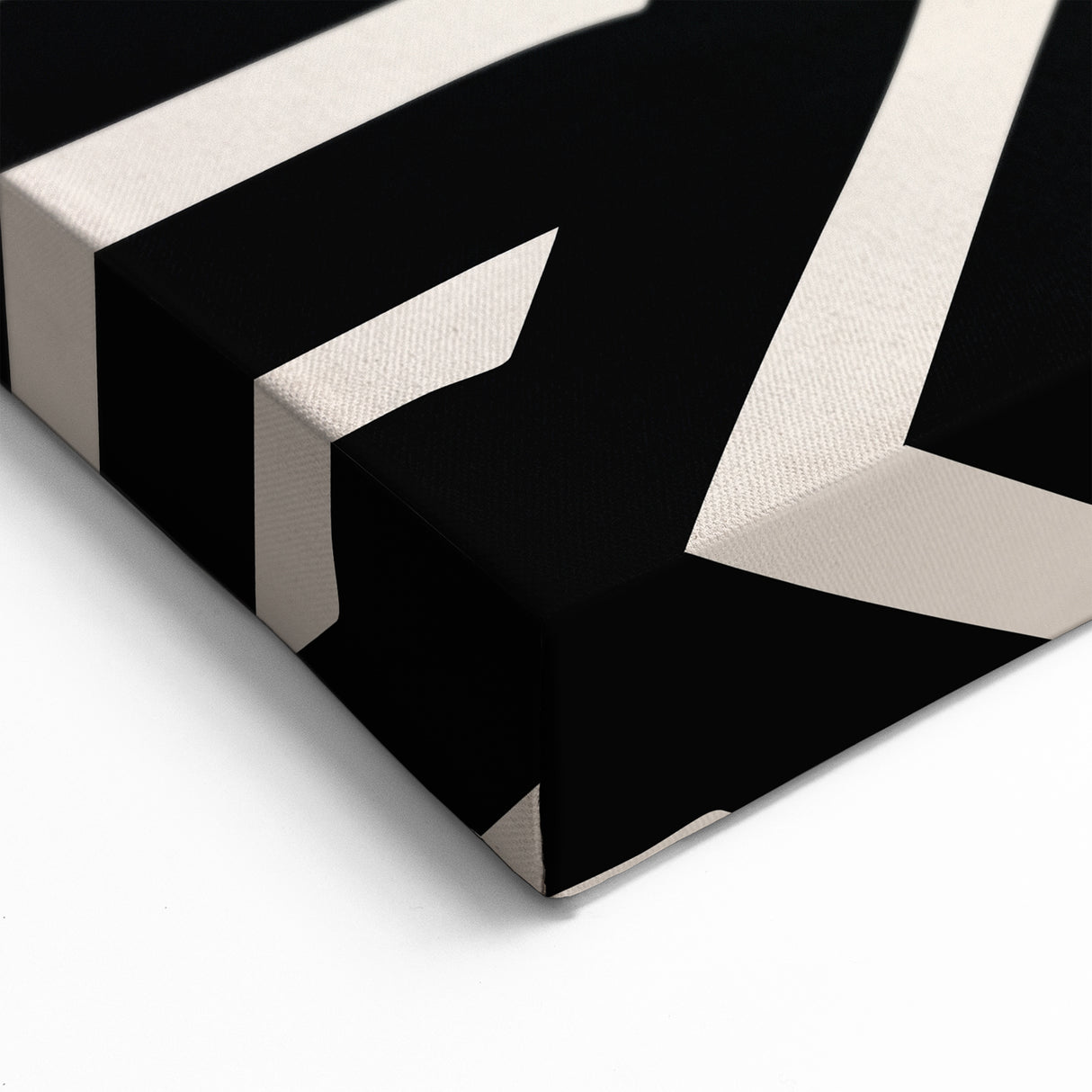 Boho Wall Decor - Modern Black and White Abstract Bohemian Canvas