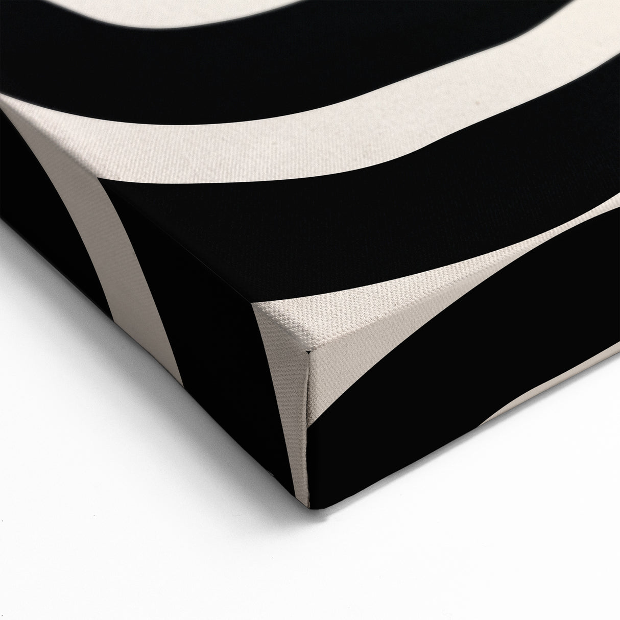Boho Decor Canvas - Bold Black and White Abstract Bohemian Wall Art