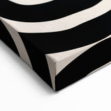 Boho Decor Canvas - Bold Black and White Abstract Bohemian Wall Art