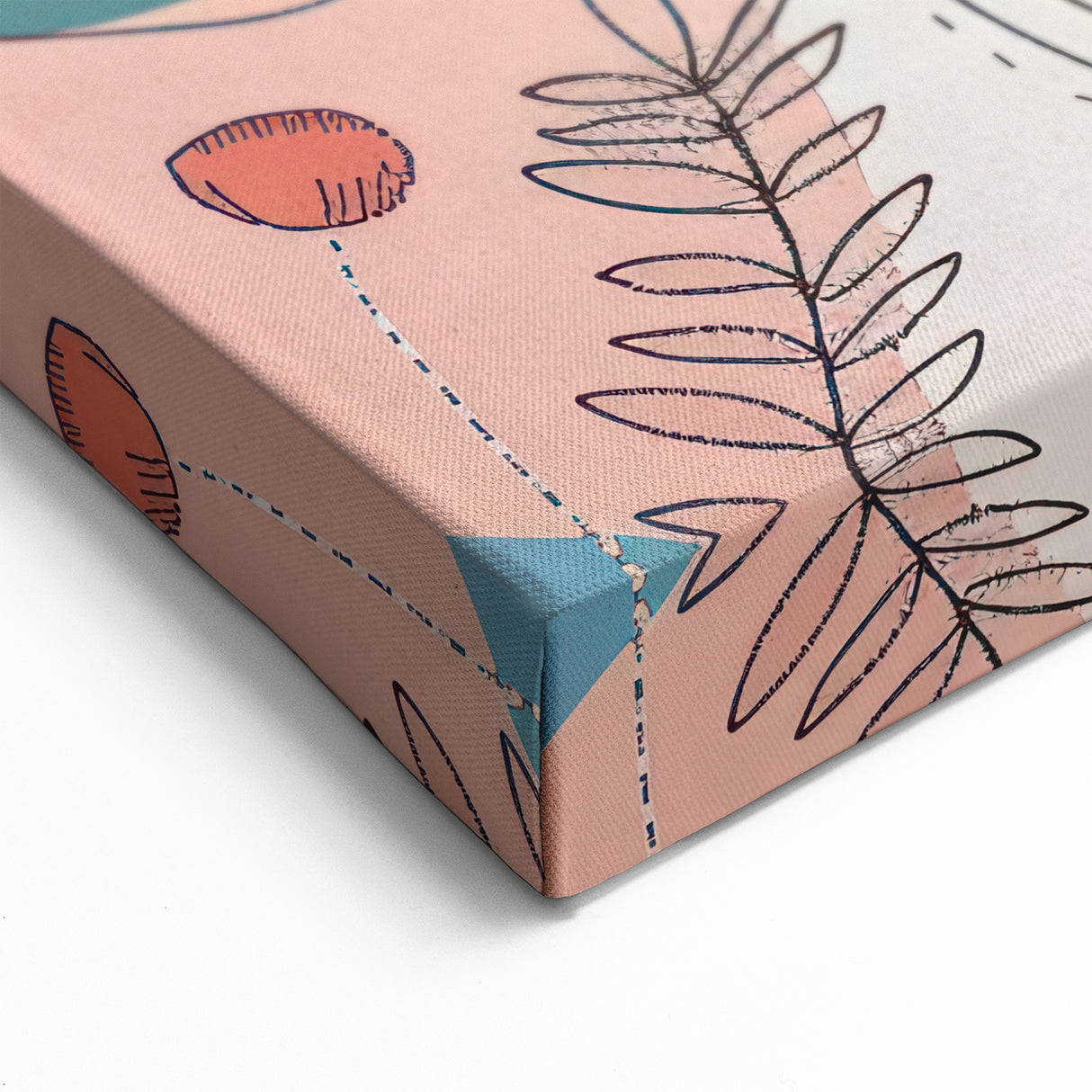 Boho Wall Art - Colorful Whimsical Nature Scene Bohemian Canvas Decor