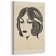 Modern Electric Portrait Canvas – Abstract Electric Art Print