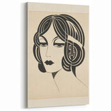 Modern Electric Portrait Canvas – Abstract Electric Art Print