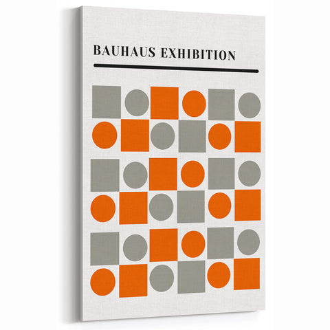 Bohemian Wall Art | Eclectic Bauhaus Geometric Boho Decor Canvas Print