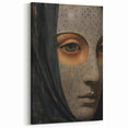 Abstract Electric Mask Portrait – Modern Electric Wall Art
