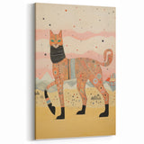 Abstract Electric Cat Canvas – Vibrant Modern Electric Art Print