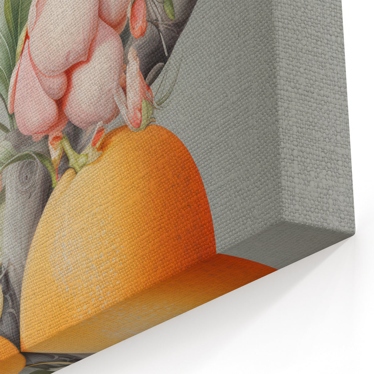 Electric Butterfly & Citrus Canvas – Vibrant Modern Art Print