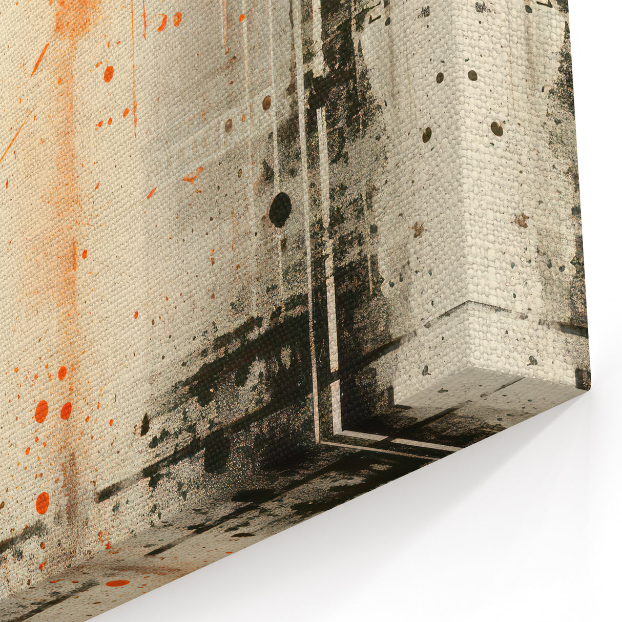 Urban Electric Abstract Canvas – Modern Grunge Art Print