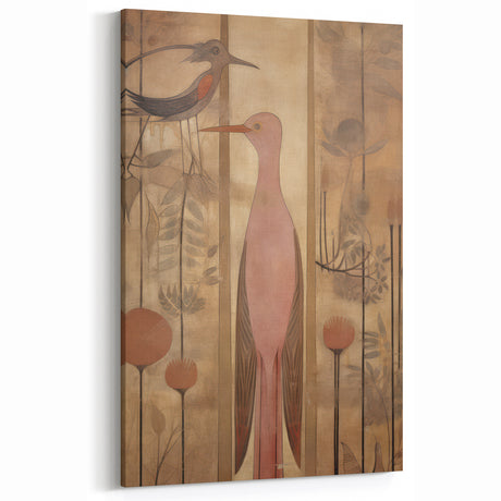 Elegant Electric Bird Canvas – Modern Nature-Inspired Art Print