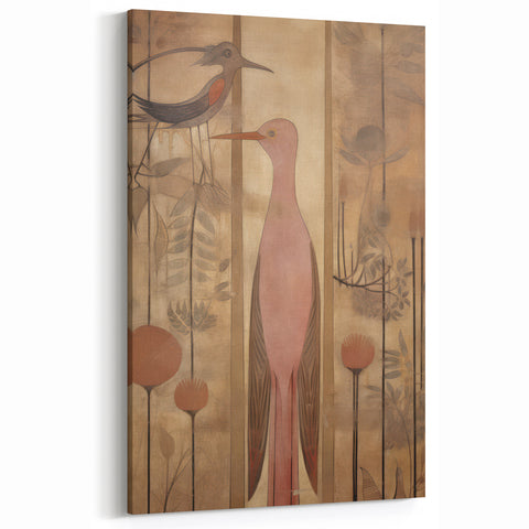 Elegant Electric Bird Canvas – Modern Nature-Inspired Art Print