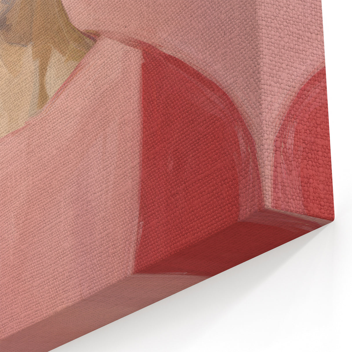 Modern Electric Portrait Canvas – Elegant Pink Art Print
