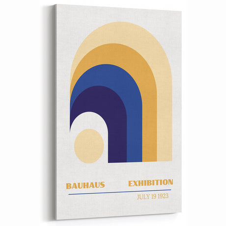 Bohemian Wall Art | Bauhaus Exhibition 1923 Retro Boho Canvas Print