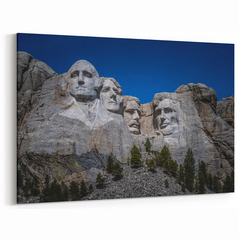 Mt Rushmore Poster - South Dakota Landmark Rolled Canvas & Framed Print