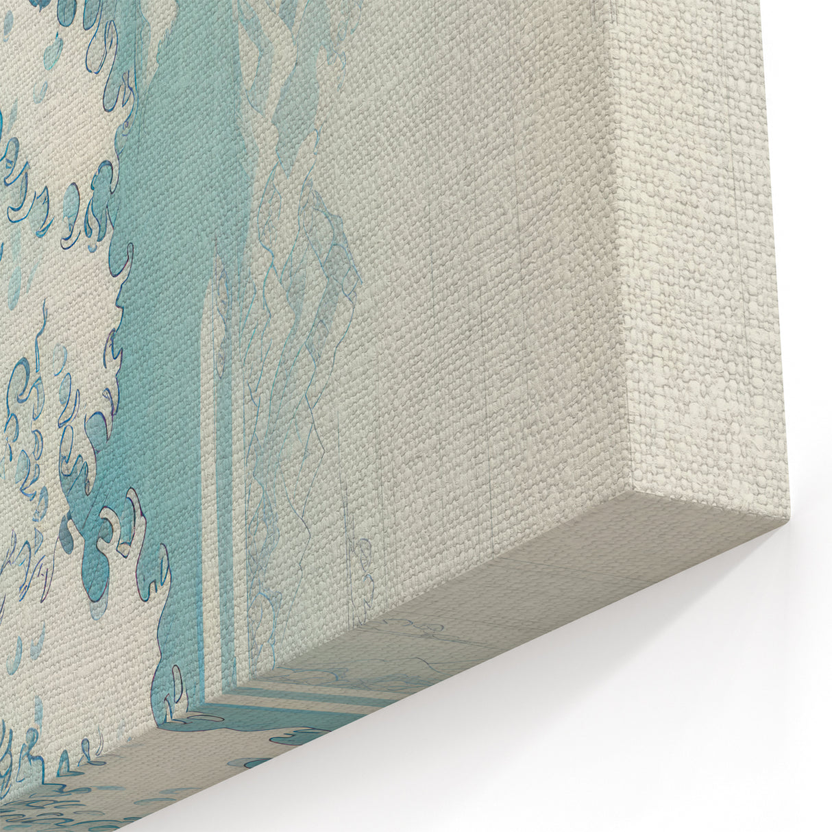 Electric Wave Wall Art - Dynamic Abstract Ocean Design for Modern Decor