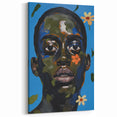 Electric Portrait Wall Art - Vibrant Modern Expressionist Face Decor