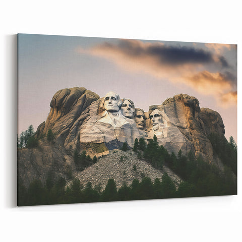 Mt Rushmore Framed Print - South Dakota Scenic Art & Sunset View