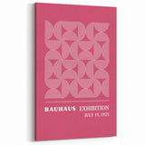 Bohemian Wall Art | Bauhaus 1923 Pink Geometric Boho Chic Print