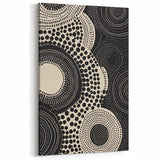 Abstract Electric Circle Art - Modern Monochrome Geometric Wall Decor