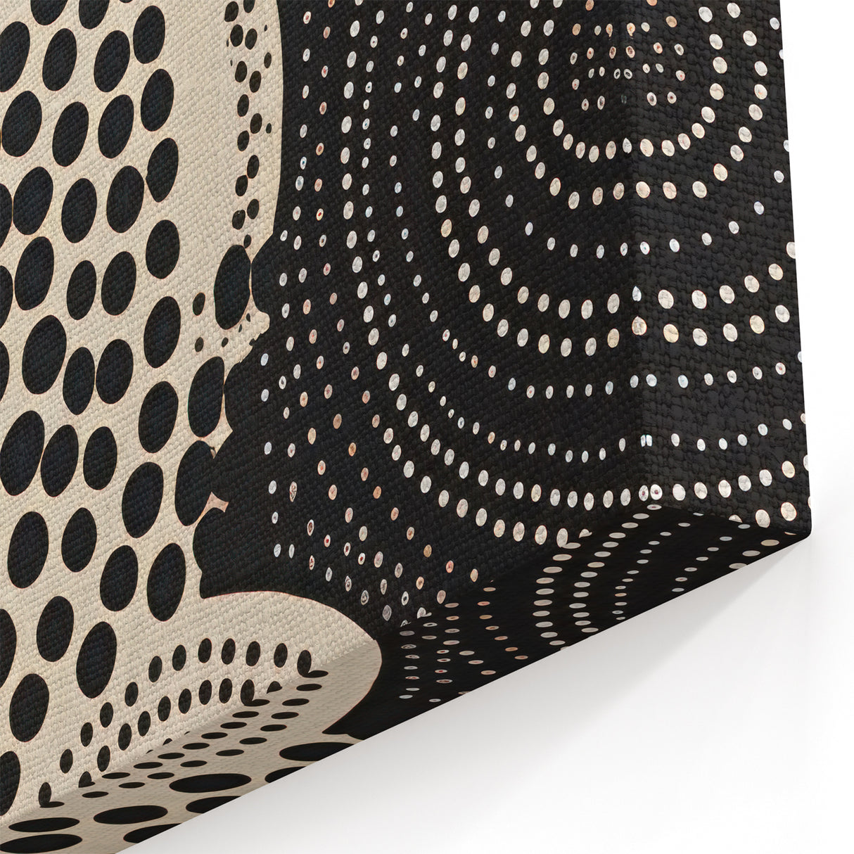 Abstract Electric Circle Art - Modern Monochrome Geometric Wall Decor