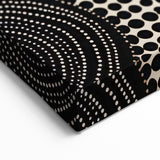 Abstract Electric Circle Art - Modern Monochrome Geometric Wall Decor