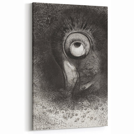 Medieval Gothic Canvas with Mysterious Eye Design – Vintage Gothic Prints