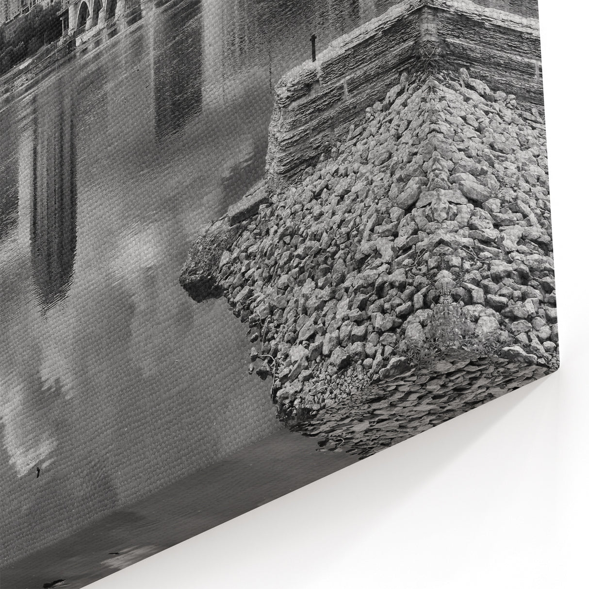 Minnesota City Skyline Canvas – Stone Arch Bridge Sunset Scene