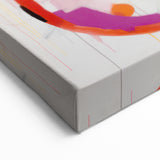 Vibrant Electric Abstract Art - Dynamic Colorful Geometric Wall Decor
