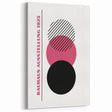 Bohemian Wall Art | Bauhaus 1923 Minimalist Pink and Black Boho Print